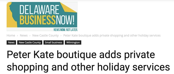 Peter Kate Adds Private Shopping and Other Services - Peter Kate 