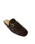 Cora Woven Loafer Brown Flats - Mule Silent D