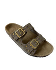 Bon Suede Sandal Taupe Sandals - Flat Sandals Silent D