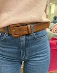 1 1/2" Karung Belt with Buckle Cognac Belts W.Kleinberg