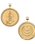 Strong Original Pendant Coin Anchor Omega Wire Necklaces Jane Win