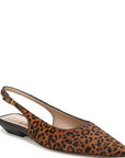 Netty Calf Hair Kitten Heel Slingback Mules Leopard Sandals - Heeled Sandals Sam Edelman