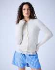 Esma Cardigan Cream Sweater - Cardigans Absolut Cashmere
