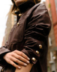 Winifred Leather Jacket Wine Outerwear - Longsleeve Cartolina