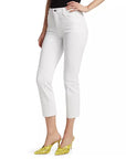 Sada High Rise Crop Slim Blanc Denim - Cropped & Ankle L'Agence