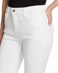 Sada High Rise Crop Slim Blanc Denim - Cropped & Ankle L'Agence