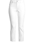 Sada High Rise Crop Slim Blanc Denim - Cropped & Ankle L'Agence