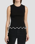 Elianne Sleeveless Top Black Tops - Tanks Veronica Beard