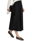 Alessa Skirt Linen Black Skirts - Midi Rails