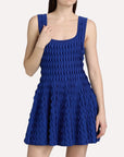 Vanna Scalloped Knit MIni Dress Blueberry Dresses - Short Simkhai