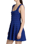 Vanna Scalloped Knit MIni Dress Blueberry Dresses - Short Simkhai