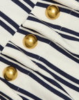 Becker Cotton Jersey Midi Dress Midnight Stripe Dresses - Midi Simkhai