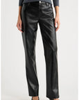 Sutton Faux Leather Pant Black Pants - Trousers rag & bone