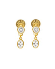 CZ One Drop Huggies Earrings Talis Chains
