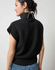 Turtleneck Wedge Sweater Black Sweater - Turtleneck Lilla P