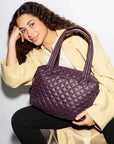 Medium Sutton Deluxe Raisin Tote & Satchel MZ Wallace