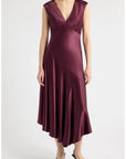 Eleni Wine Dresses - Maxi Rails