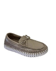 Tulip Metallic Loafer Silver Flats - Loafer Ilse Jacobsen