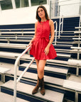 Hadley Romper Red