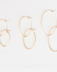 Small Oval Hoops Gold Earrings Deo DuPont Jewerly