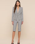Misa Seersucker Blazer Ivory/Midnight Stripe Jackets - Blazers L'Agence