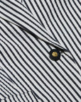 Misa Seersucker Blazer Ivory/Midnight Stripe Jackets - Blazers L'Agence