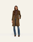 Laney Coat Dark Java Multi Leopard Outerwear - Longsleeve L'Agence