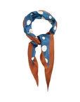 Retro Polka Dot Silk Diamond Neckerchief Salted Caramel Scarves Lost Pattern NYC