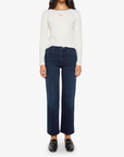 The Mid Rise Rambler Zip Ankle Chip On My Shoulder Denim - Straight Mother