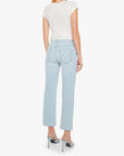 The Mid Rise Rambler Zip Ankle Pretty Please Denim - Straight Mother