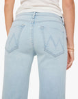 The Mid Rise Rambler Zip Ankle Pretty Please Denim - Straight Mother