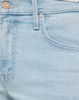 The Mid Rise Rambler Zip Ankle Pretty Please Denim - Straight Mother
