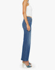 Mid Rise Rambler Zip Ankle Catch My Drift Denim - Straight Mother