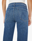Mid Rise Rambler Zip Ankle Catch My Drift Denim - Straight Mother