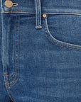 Mid Rise Rambler Zip Ankle Catch My Drift Denim - Straight Mother
