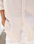 Charlotte Perfect Polo White Top - Polo Frank & Eileen