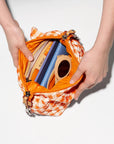 Micro Sutton Sunset Orange Gingham Crossbody MZ Wallace