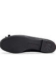 Chrissy Flat Black Crinkled Patent Flats - Ballet Paul Green