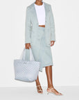 Metro Tote Deluxe Medium Chambray Tote & Satchel MZ Wallace