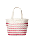 Medium Metro Tote Deluxe Sandshell/Apple Charter Stripe Tote & Satchel MZ Wallace
