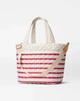 Medium Metro Tote Deluxe Sandshell/Apple Charter Stripe Tote & Satchel MZ Wallace