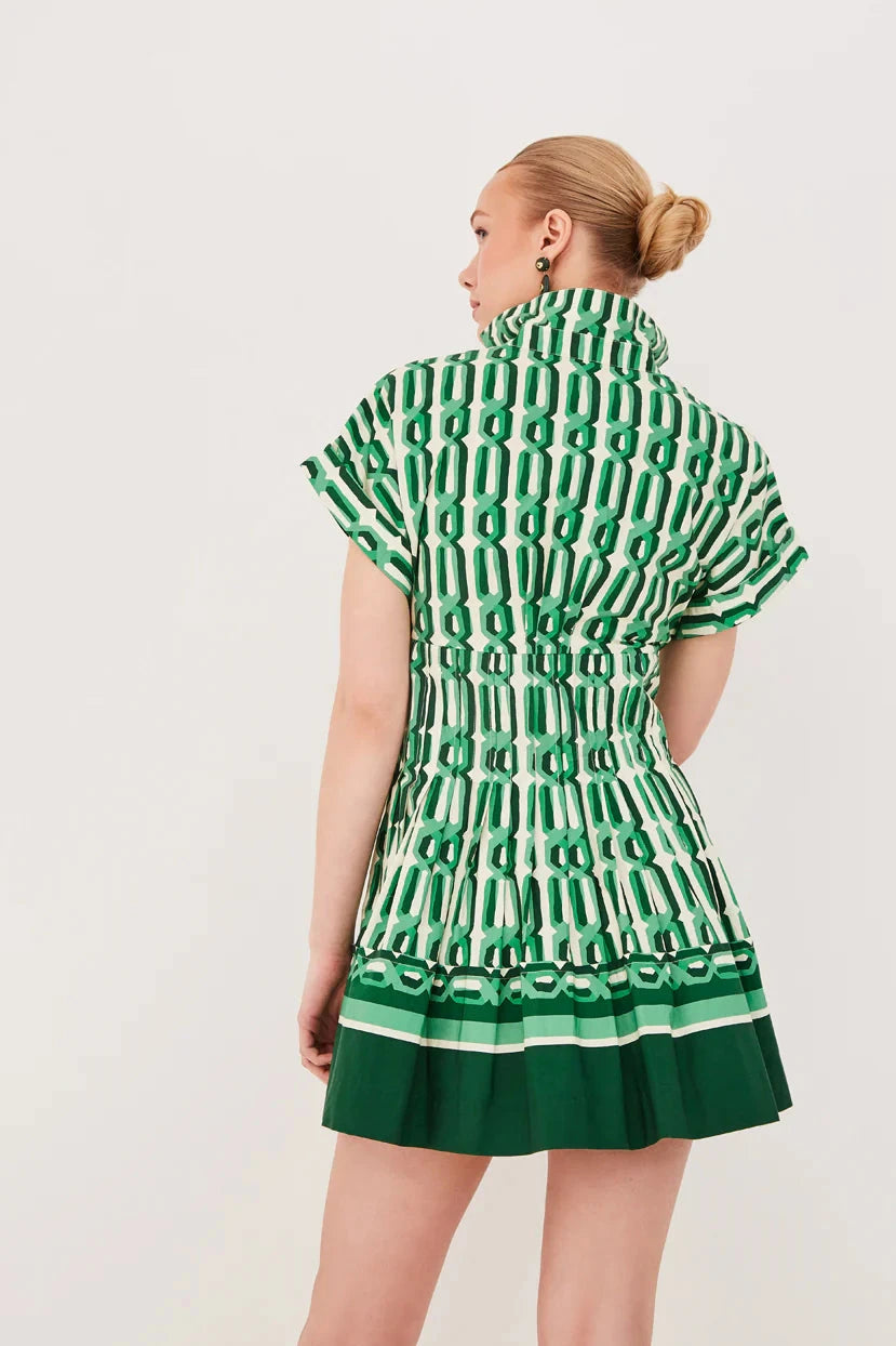Nash Mini Dress Green  Peter Kate