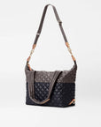Medium Sutton Deluxe Black/Magnet Hobo & Shoulder MZ Wallace