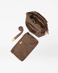 Small Sutton Deluxe Walnut Hobo & Shoulder MZ Wallace
