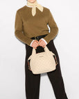 Small Sutton Deluxe Buff Tote & Satchel MZ Wallace
