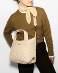 Small Sutton Deluxe Buff Tote & Satchel MZ Wallace