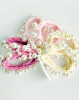 Textured Seamless Pearl Hair Ties Pink Beauty & Hair Adorro