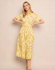 Malena Dress Mystic Yellow Dresses - Midi Cara Cara