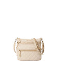 MZ Wallace Downtown Crosby Crossbody Buff Crossbody in front of white background