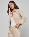 Janelle Slim Raw Jacket Biscuit Jackets - Denim L'Agence